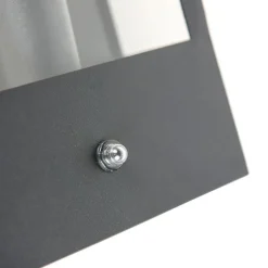 QAZQA Gartenbeleuchtung|Außenleuchten Mit Sensor*Schwarze Außenwandleuchte mit Dämmerungssensor - Rotterdam