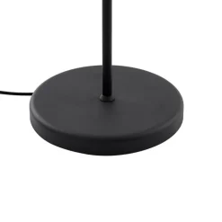 QAZQA Stehlampen|Wohnzimmerlampen*Schwarze Stehlampe mit schwarzem Schirm und verstellbarer Leselampe – Ladas