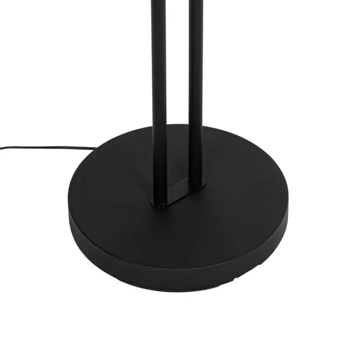 QAZQA Led-Stehlampen|Stehlampen*Schwarze Stehleuchte inkl. LED und Dimmer mit Leselampe - Kelso