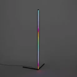 QAZQA Schlafzimmerlampen|Küchenlampen*Schwarze Stehleuchte inkl. LED mit RGB und Fernbedienung - Carla