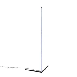 QAZQA Schlafzimmerlampen|Küchenlampen*Schwarze Stehleuchte inkl. LED mit RGB und Fernbedienung - Carla