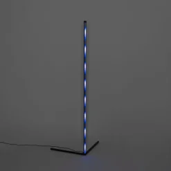 QAZQA Schlafzimmerlampen|Küchenlampen*Schwarze Stehleuchte inkl. LED mit RGB und Fernbedienung - Carla