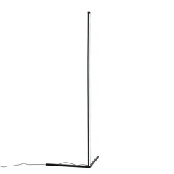 QAZQA Schlafzimmerlampen|Küchenlampen*Schwarze Stehleuchte inkl. LED mit RGB und Fernbedienung - Carla