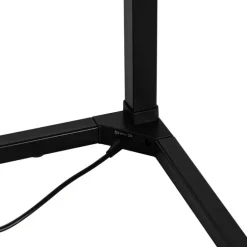 QAZQA Schlafzimmerlampen|Küchenlampen*Schwarze Stehleuchte inkl. LED mit RGB und Fernbedienung - Carla