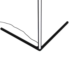 QAZQA Schlafzimmerlampen|Küchenlampen*Schwarze Stehleuchte inkl. LED mit RGB und Fernbedienung - Carla