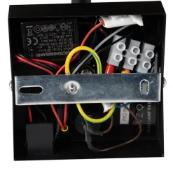 QAZQA Wandleuchten|Wohnzimmerlampen*Schwarze Wandleuchte mit USB und quadratischem Schwarzschirm - Combi 1