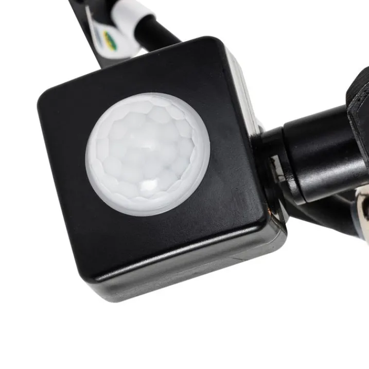 QAZQA Led-Außenleuchten|Außenwandleuchten*Schwarzer Heizkörper inkl. LED 10W IP65 mit Bewegungssensor - Levana