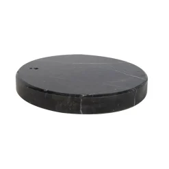 QAZQA Leuchten Ohne Schirm|Bogenlampen*Schwarzer runder Marmorfuß für XXL-Bogenlampe