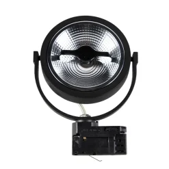 QAZQA Led-Strahler|Deckenstrahler*Schwarzer Schienenstrahler für 3-Phasen-Schiene GU10 111cm - 3-Phasen-Experte