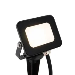 QAZQA Gartenbeleuchtung|Led-Außenleuchten*Schwarzer Strahler inkl. LED mit Erdungsstift IP65 - Levana