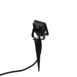 QAZQA Gartenbeleuchtung|Led-Außenleuchten*Schwarzer Strahler inkl. LED mit Erdungsstift IP65 - Levana