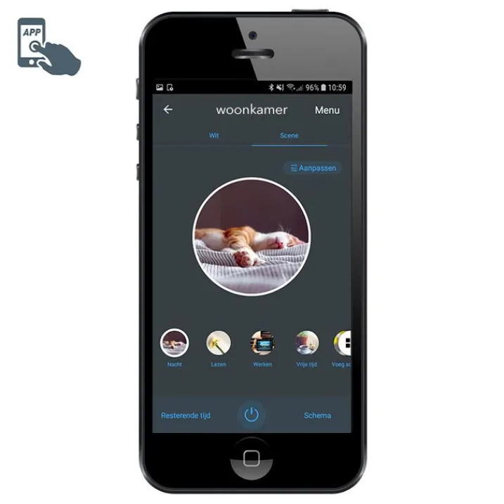 QAZQA Smarte Spots|Smarte Deckenleuchten*Schwenk- und kippbarer intelligenter LED-Strahler Messing inkl. 2 Wifi P45 - Mosh