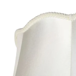 QAZQA Lampenschirme*Seidenlampenschirm Creme 45/30/44 - Granny