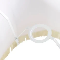 QAZQA Lampenschirme*Seidenlampenschirm Creme 45/30/44 - Granny