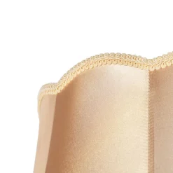QAZQA Lampenschirme*Seidenlampenschirm Gold 45/30/44 - Granny