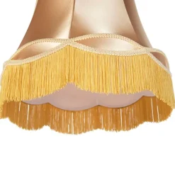 QAZQA Lampenschirme*Seidenlampenschirm Gold 45/30/44 - Granny