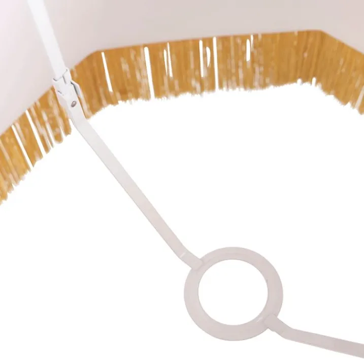 QAZQA Lampenschirme*Seidenlampenschirm Gold 45/30/44 - Granny