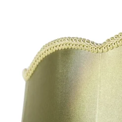 QAZQA Lampenschirme*Seidenlampenschirm grün 45/30/44 - Granny