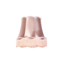 QAZQA Lampenschirme*Seidenlampenschirm Rosa 45/30/44 - Granny