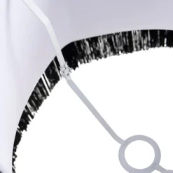 QAZQA Lampenschirme*Seidenlampenschirm schwarz mit grau 45 cm - Granny