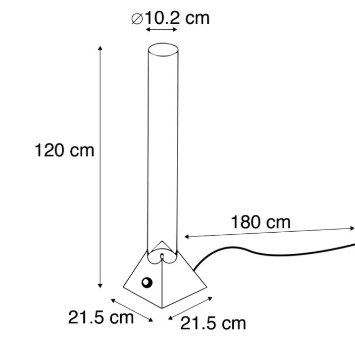 Just Light Led-Stehlampen|Stehlampen*Seifenblasenschlauch 9,5 Liter grau inkl. LED - Sealife