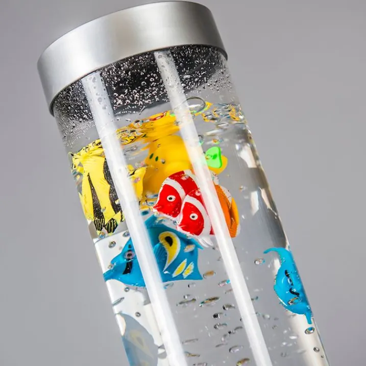 Just Light Led-Stehlampen|Stehlampen*Seifenblasenschlauch 9,5 Liter grau inkl. LED - Sealife