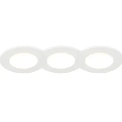 QAZQA Gartenbeleuchtung|Badezimmerlampen*Set aus 3 badezimmer Einbaustrahlern rund LED 5W wasserdicht - Blanca