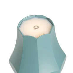 QAZQA Gartenbeleuchtung|Led-Außenleuchten*Set aus 2 Retro-Tischleuchten Mineralblau wiederaufladbar IP44 - Granny