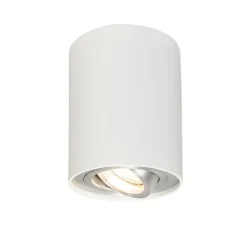 QAZQA Schlafzimmerlampen|Küchenlampen*Set aus 4 Spots weiß schwenk- und kippbar - Rondoo 1 up