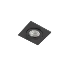 QAZQA Gartenbeleuchtung|Badezimmerlampen*Set mit 3 Bad-Downlights schwarz IP44 - Xena Square