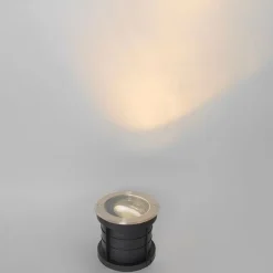 QAZQA Gartenbeleuchtung|Bodenstrahler Außen*Set mit 6 Bodenstrahlern Stahl AR111 verstellbar IP65 - Delux Honey