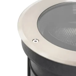 QAZQA Gartenbeleuchtung|Bodenstrahler Außen*Set mit 6 Bodenstrahlern Stahl AR111 verstellbar IP65 - Delux Honey