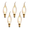 LUEDD Preisvorteil Auf Leuchtmittel|Filament Lampen*Set mit 5 dimmbaren E14 LED Filament Kerzenlampen 240V 3W 250lm