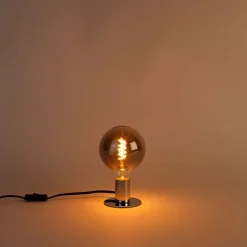 LUEDD Preisvorteil Auf Leuchtmittel|Led Lampen*Set mit 5 dimmbaren E27 LED-Glühbirnen mit Twisted Filament G125 Rauchglas 4W 120lm 1800K