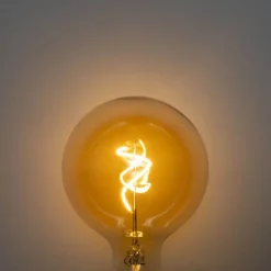 LUEDD Preisvorteil Auf Leuchtmittel|Filament Lampen*Set mit 5 dimmbaren E27 LED-Glühbirnen Spiralfilament Gold G125 4W 270 lm 2700K