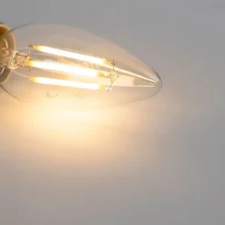 LUEDD Preisvorteil Auf Leuchtmittel|Filament Lampen*Set mit 5 dimmbaren E14-LED-Kerzenlampen B35 klar 3W 250 lm 2700K