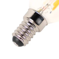 LUEDD Preisvorteil Auf Leuchtmittel|Filament Lampen*Set mit 4 dimmbaren E14-LED-Lampen P45 klar 3W 250 lm 2700K