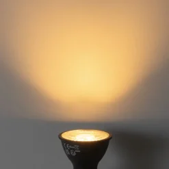 LUEDD Preisvorteil Auf Leuchtmittel|Led Lampen*Set mit 5 dimmbaren GU10 LED-Glühbirnen Schwarz 7W 430 lm 2700K