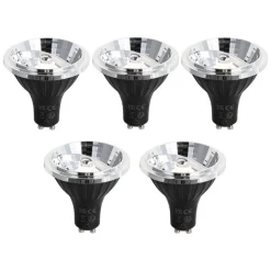 LUEDD Preisvorteil Auf Leuchtmittel|Led Lampen*Set mit 5 dimmbaren GU10 LED-Lampen 70 mm 6,5 W 600 lm 2700 K