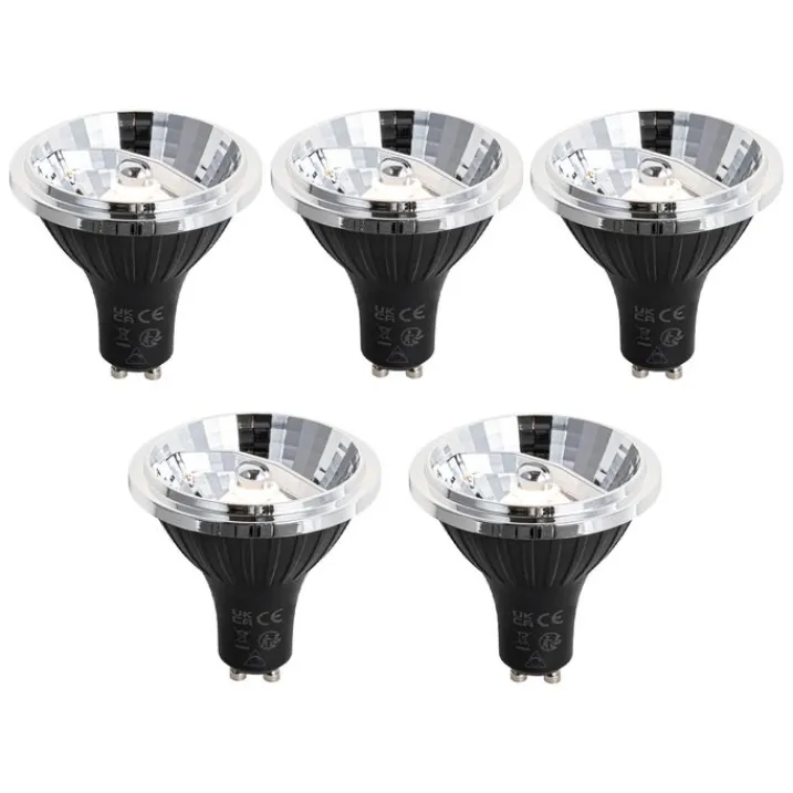 LUEDD Preisvorteil Auf Leuchtmittel|Led Lampen*Set mit 5 dimmbaren GU10 LED-Lampen 70 mm 6,5 W 600 lm 2700 K