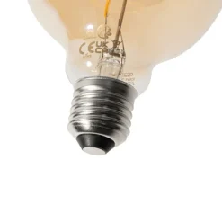 LUEDD Preisvorteil Auf Leuchtmittel|Filament Lampen*Set mit 5 E27 dimmbare LED Spiral Filament G95 4W 270lm 2200K