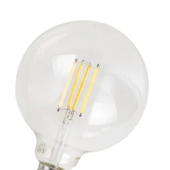 LUUMR Preisvorteil Auf Leuchtmittel|Led Lampen*Set mit 5 E27 Dimmbare LED-Glühbirnen G125 Klar 7W 806lm 2700-6500K