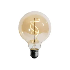 LUEDD Preisvorteil Auf Leuchtmittel|Filament Lampen*Set mit 5 E27 dimmbare LED-Spirale Filament G95 4W 270lm 2700K