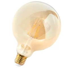 LUEDD Preisvorteil Auf Leuchtmittel|Filament Lampen*Set mit 5 E27 dimmbaren LED-Lampen G125 Gold 5W 450 lm 2200K
