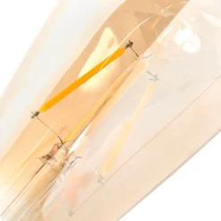 LUEDD Preisvorteil Auf Leuchtmittel|Filament Lampen*Set mit 3 E27 dimmbaren LED-Lampen ST64 Goldline 5W 380 lm 2200K