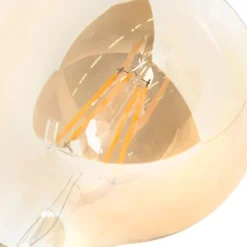 LUEDD Preisvorteil Auf Leuchtmittel|Filament Lampen*Set mit 5 E27 dimmbaren LED-Lampen G95 Gold 5W 380 lm 2200K