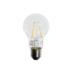 LUEDD Filament Lampen|Led Lampen*Set mit 5 E27 LED-Glühbirne A60 Lux-Sensor 2,5W 250lm 2200K