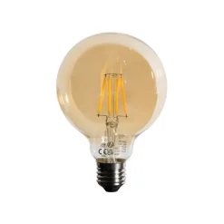LUEDD Preisvorteil Auf Leuchtmittel|Filament Lampen*Set mit 5 E27 3-Stufen dimmbare LED-Glühbirne Gold G95 4W 450lm 2700K