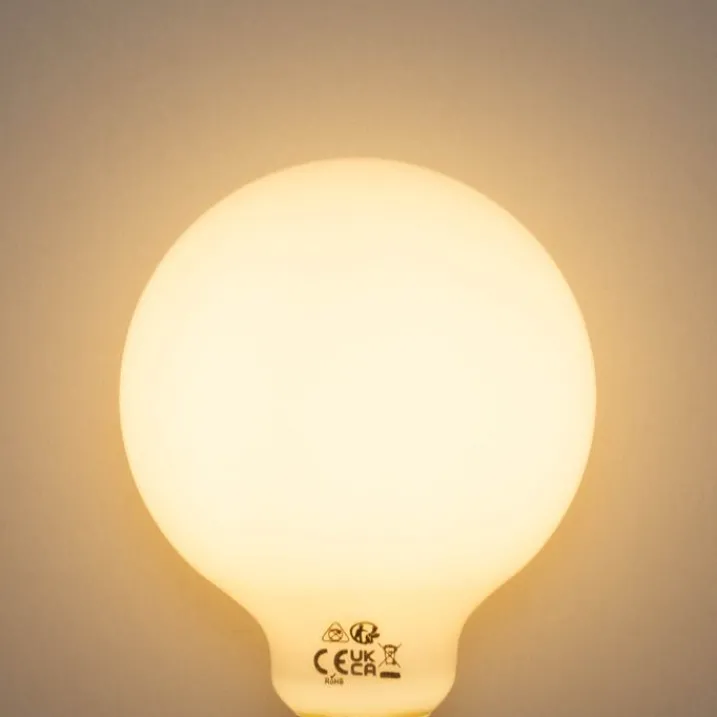 LUEDD Preisvorteil Auf Leuchtmittel|Led Lampen*Set mit 5 E27 3-Stufen dimmbare LED-Glühbirne Opal G95 4W 450lm 2700K