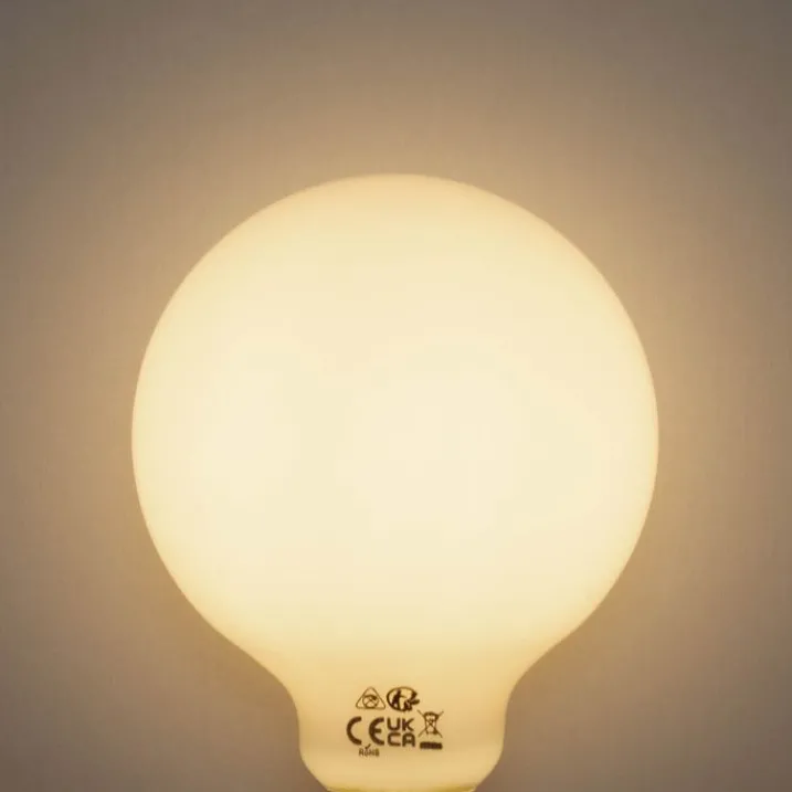 LUEDD Preisvorteil Auf Leuchtmittel|Led Lampen*Set mit 5 E27 3-Stufen dimmbare LED-Glühbirne Opal G95 4W 450lm 2700K